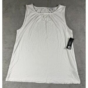NWT Liverpool Los Angeles Women's Basic Crew Neck Sleeveless Tank White Size XS